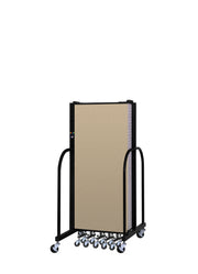 Signature Room Divider - 5'H x 13' 1"L - 7 Panel, Sandalwood, Vinyl