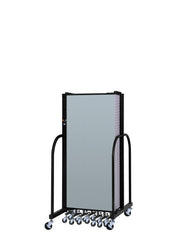 Signature Room Divider - 5'H x 16' 9"L - 9 Panel, Blue Tide, Vinyl