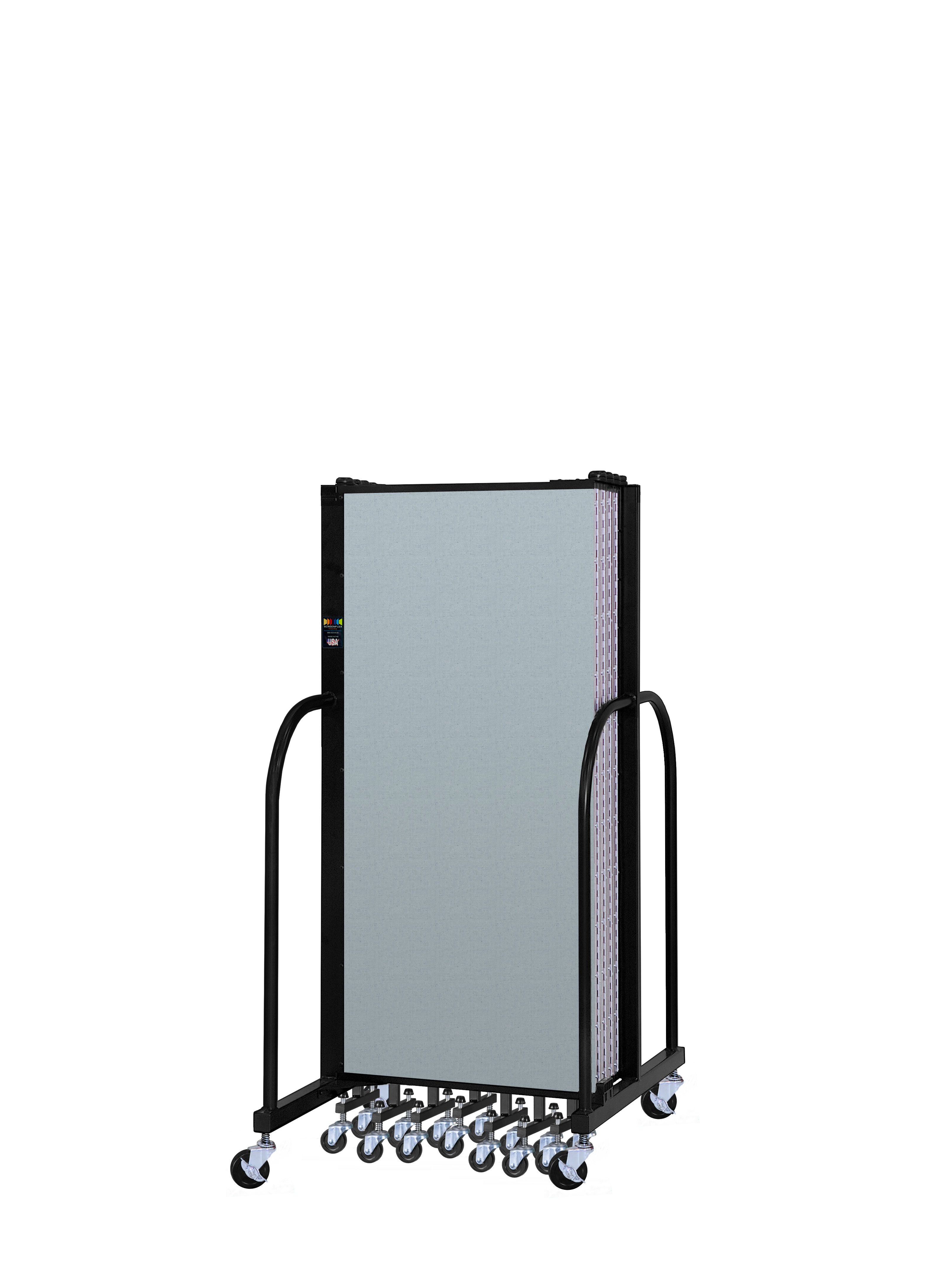 Signature Room Divider - 5'H x 16' 9"L - 9 Panel, Blue Tide, Vinyl