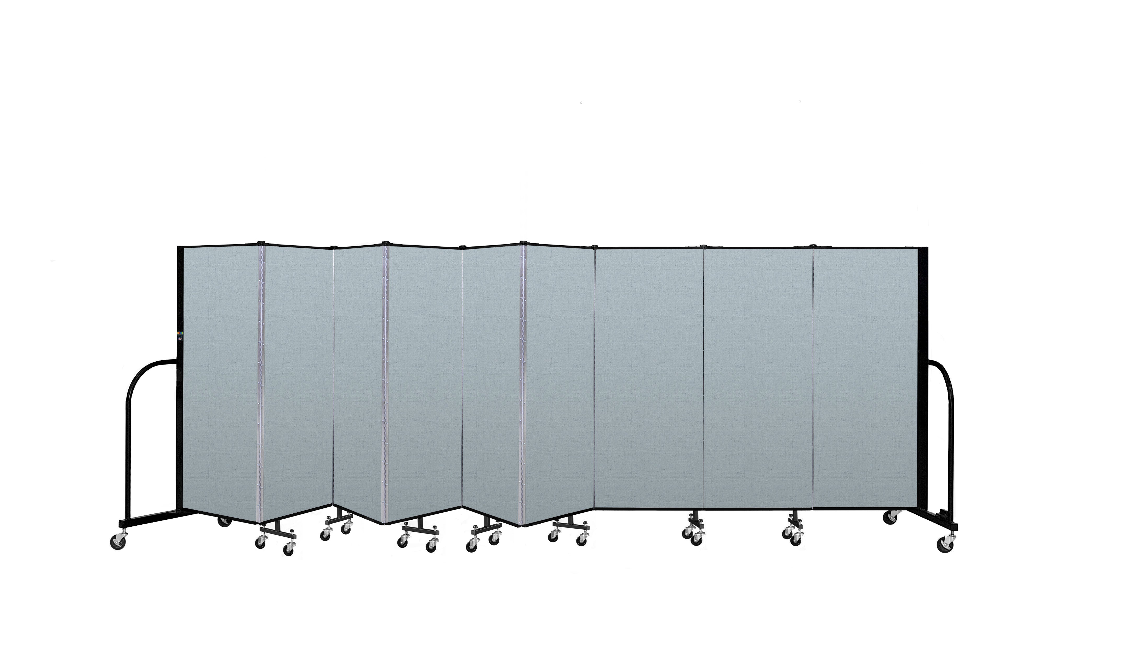 Signature Room Divider - 5'H x 16' 9"L - 9 Panel, Blue Tide, Vinyl