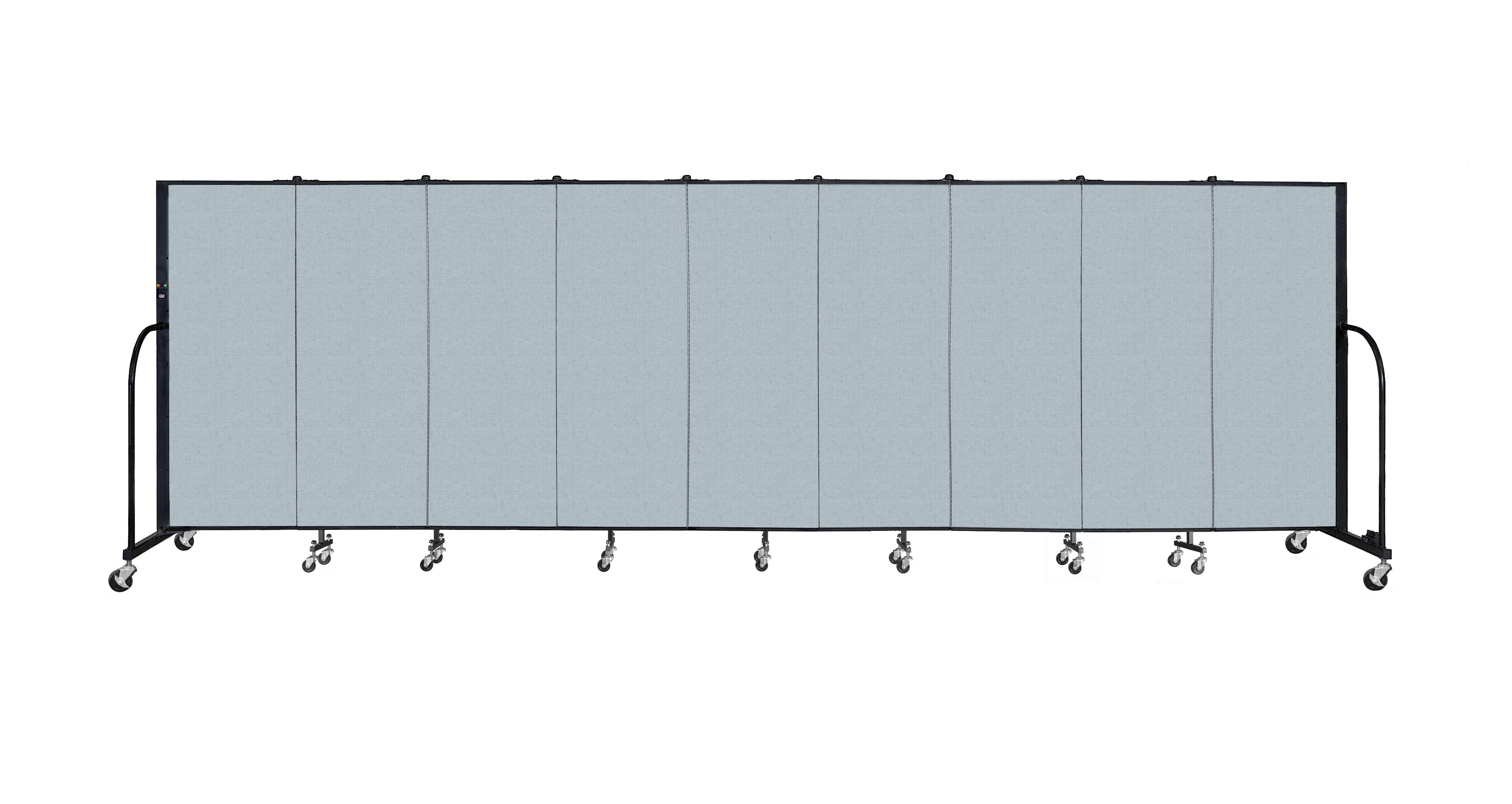 Signature Room Divider - 5'H x 16' 9"L - 9 Panel, Blue Tide, Vinyl