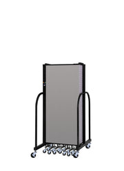 Signature Room Divider - 5'H x 16' 9"L - 9 Panel, Granite, Vinyl