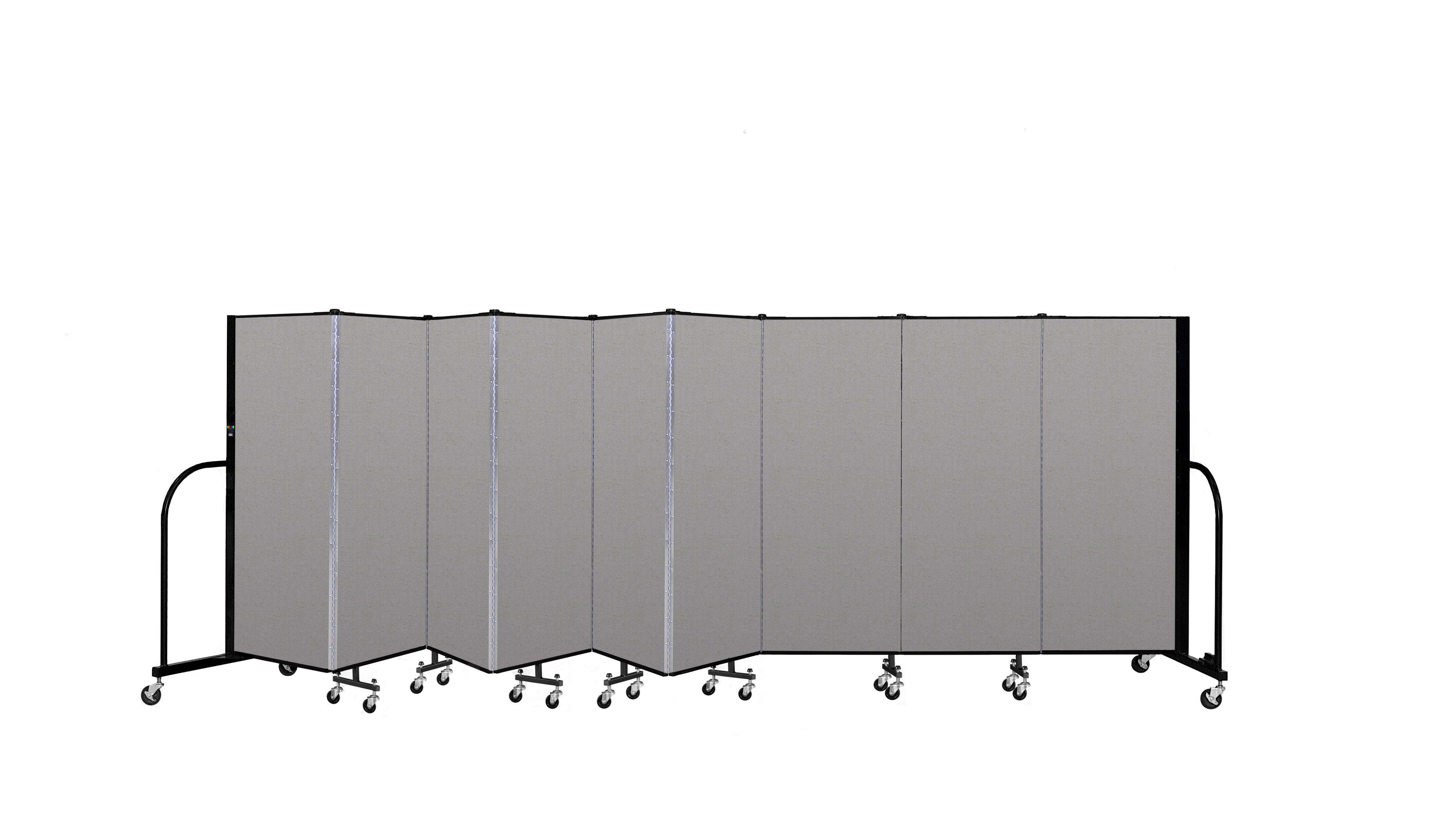 Signature Room Divider - 5'H x 16' 9"L - 9 Panel, Granite, Vinyl
