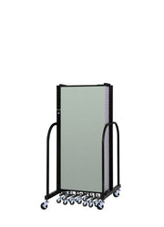 Signature Room Divider - 5'H x 16' 9"L - 9 Panel, Mint, Vinyl