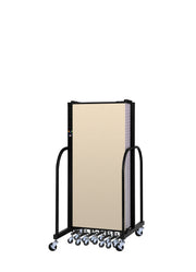 Signature Room Divider - 5'H x 16' 9"L - 9 Panel, Hazelnut, Vinyl