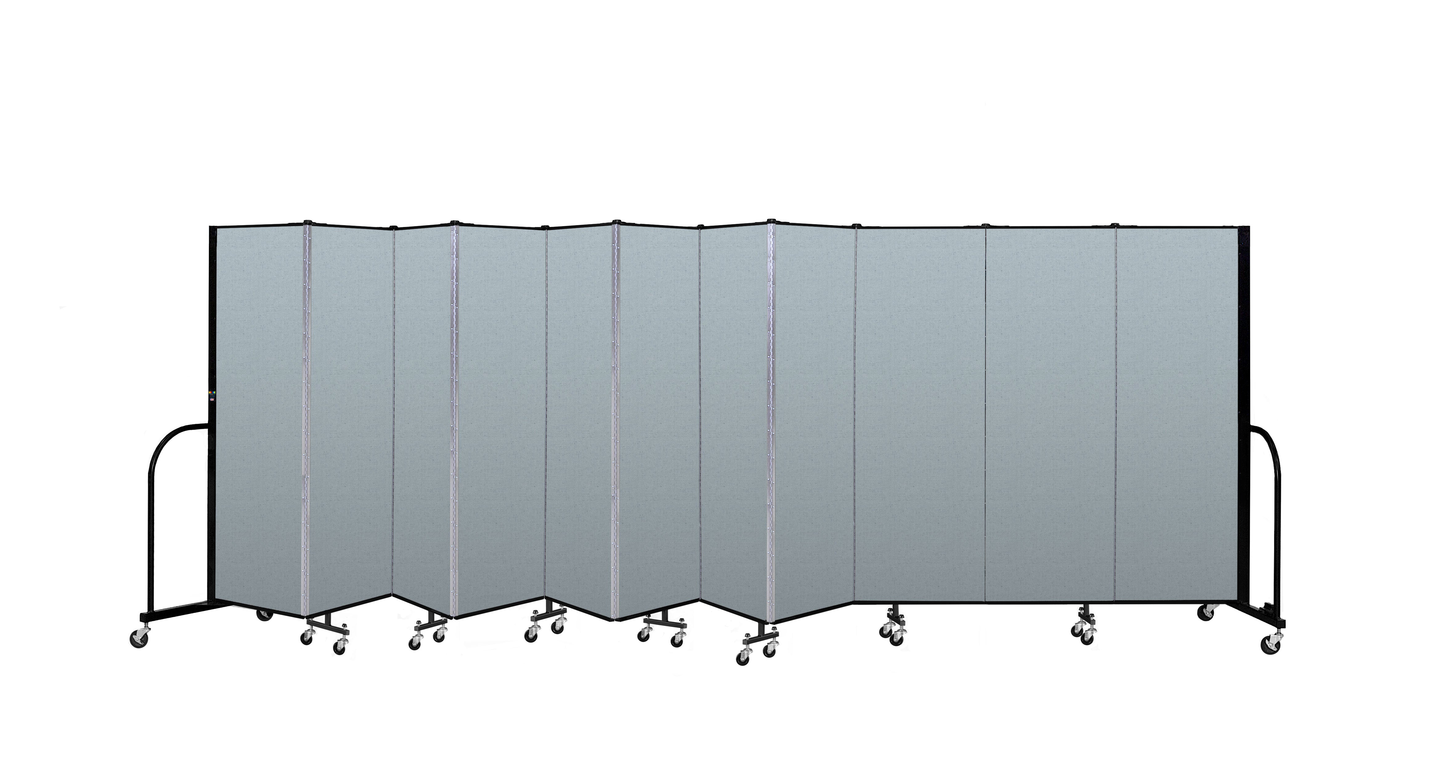 Signature Room Divider - 6'H x 20' 5"L - 11 Panel, Blue Tide, Vinyl