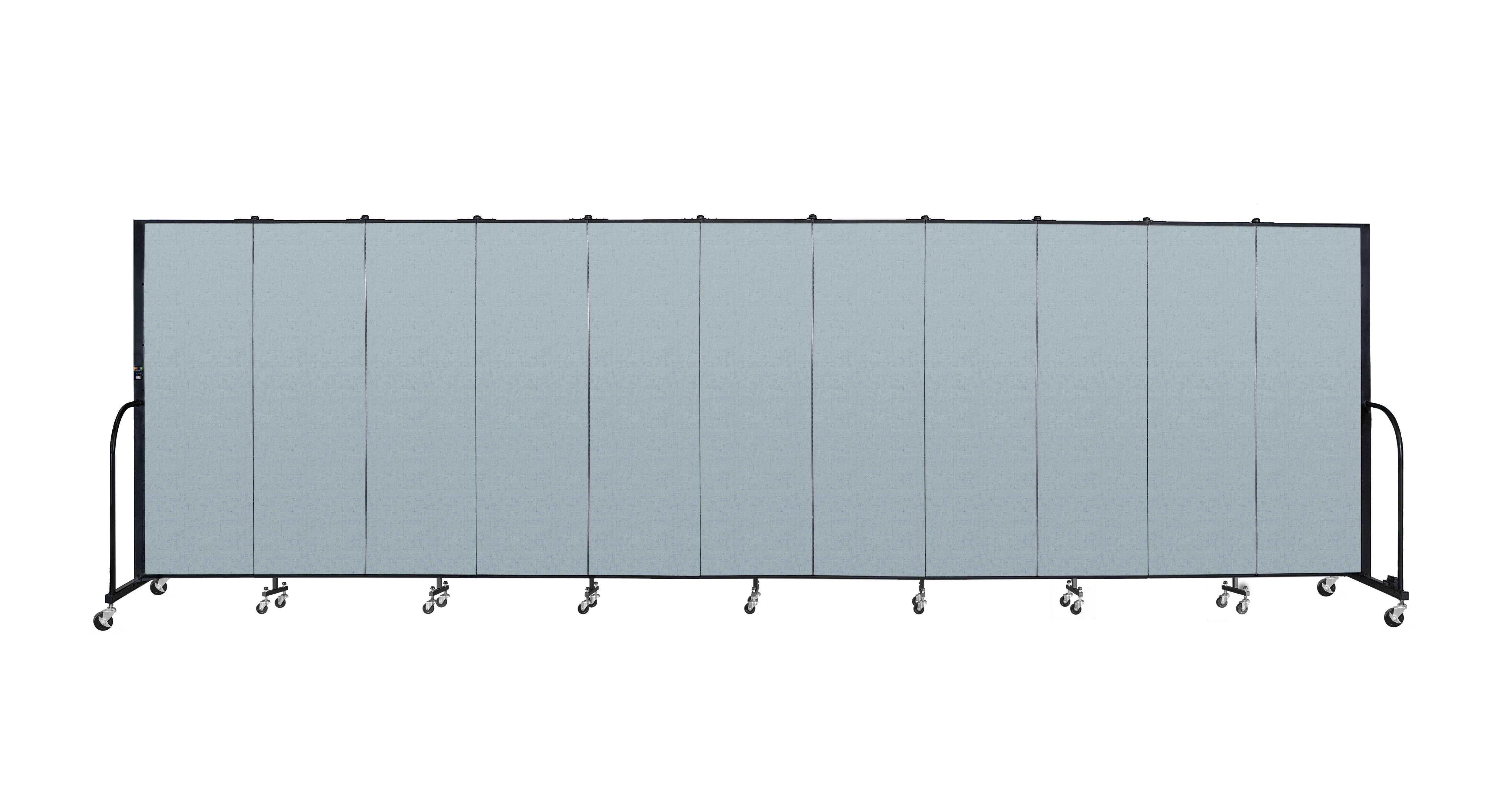 Signature Room Divider - 6'H x 20' 5"L - 11 Panel, Blue Tide, Vinyl