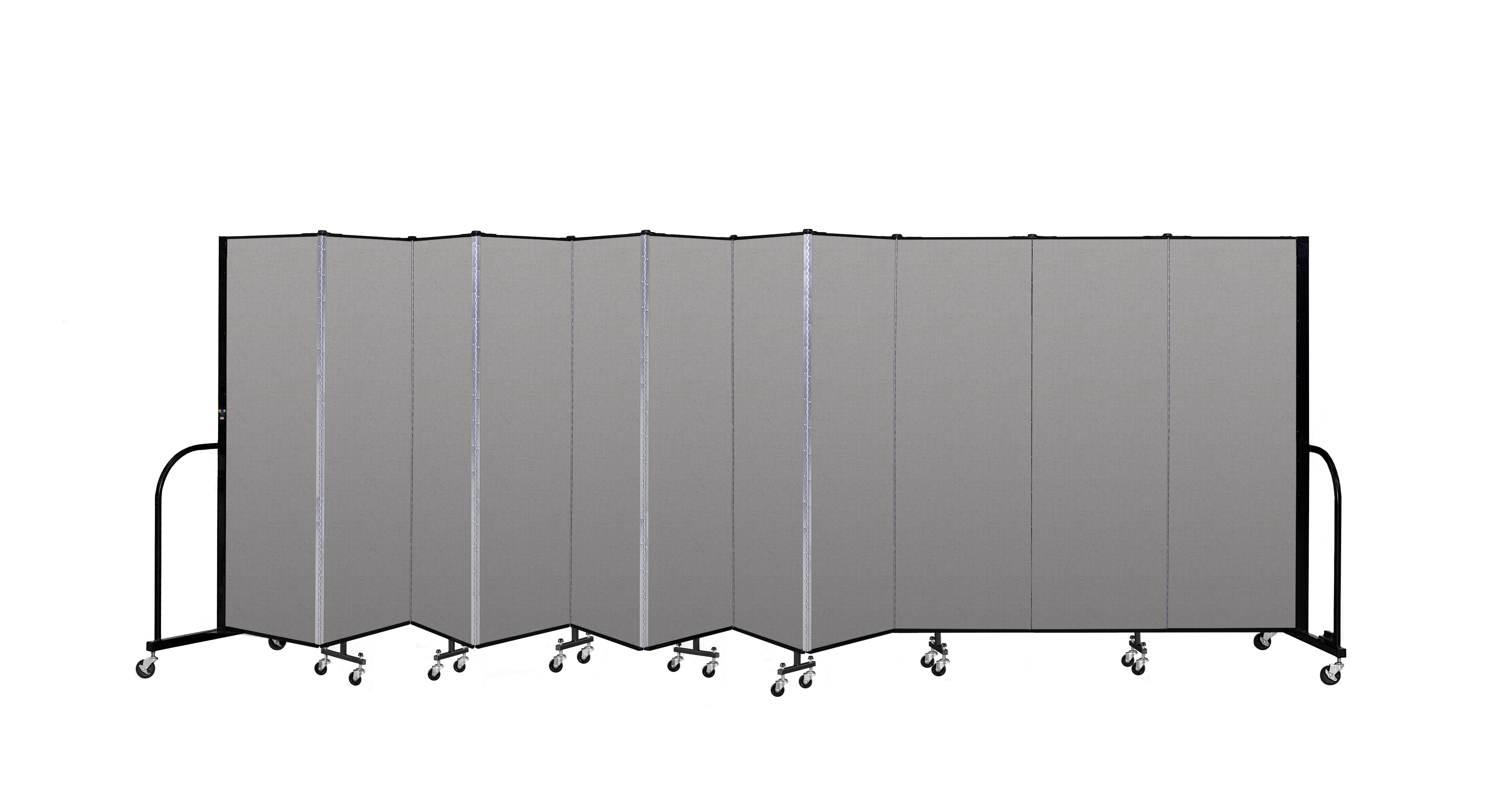 Signature Room Divider - 6'H x 20' 5"L - 11 Panel, Granite, Vinyl