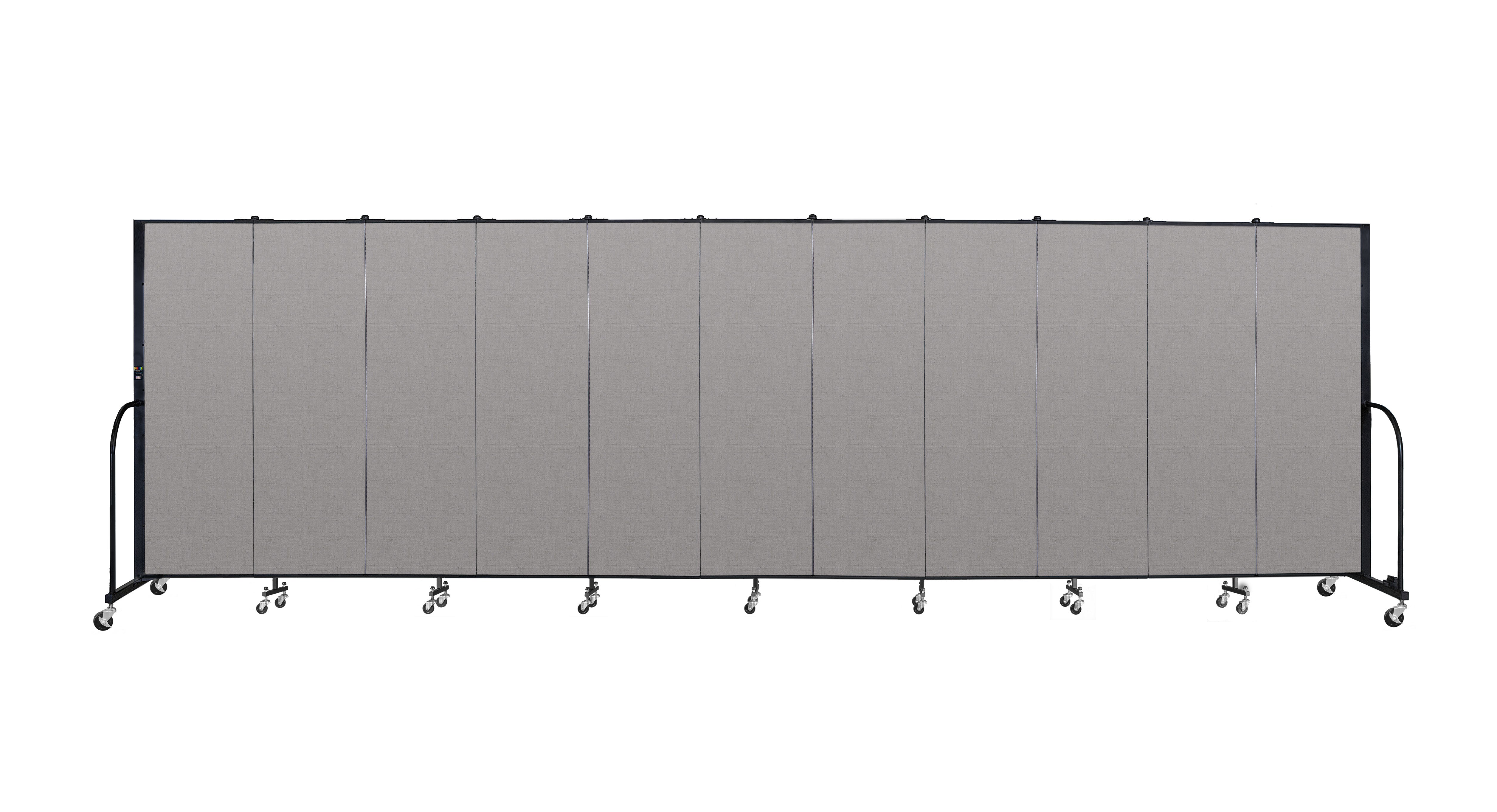 Signature Room Divider - 6'H x 20' 5"L - 11 Panel, Granite, Vinyl