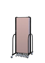 Signature Room Divider - 6'H x 20' 5"L - 11 Panel, Rasberry, Vinyl