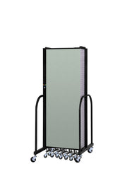 Signature Room Divider - 6'H x 20' 5"L - 11 Panel, Mint, Vinyl