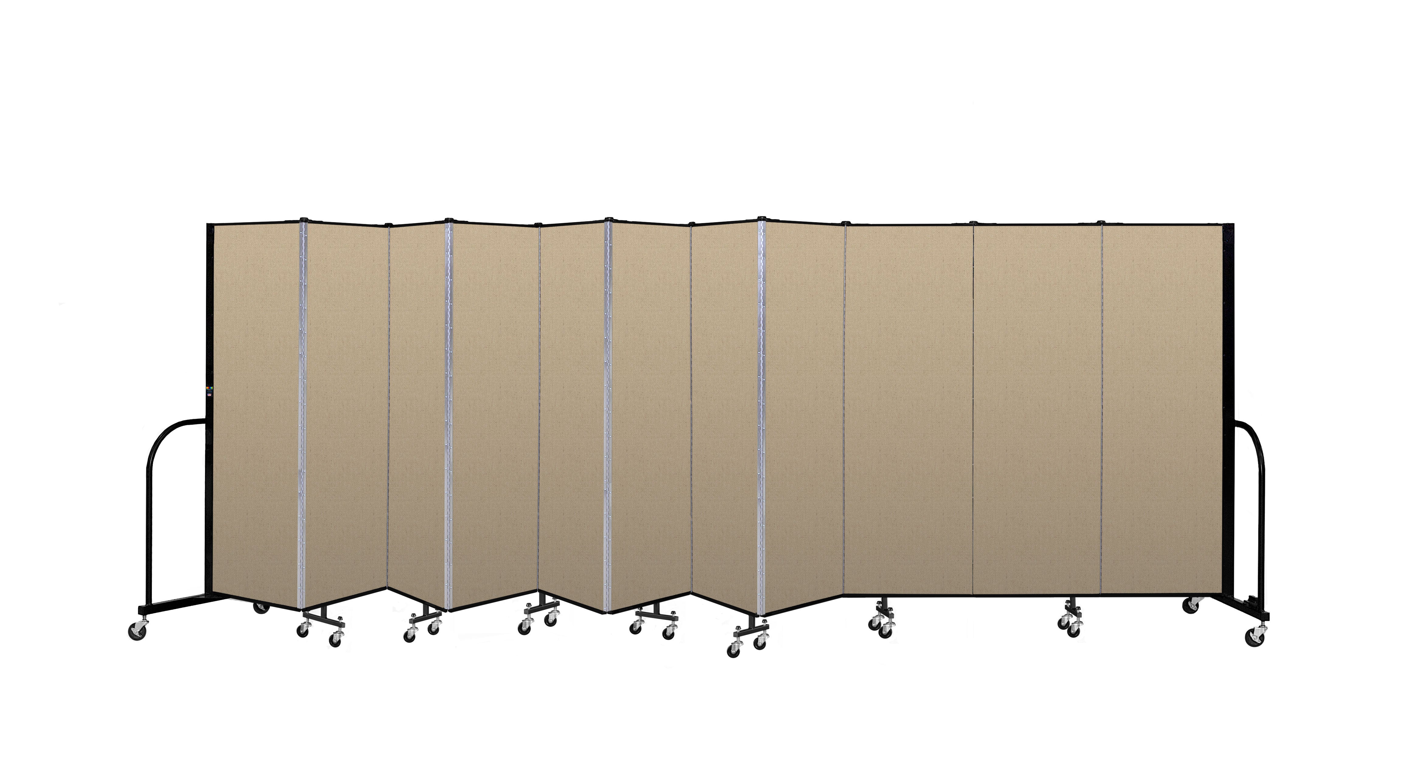 Signature Room Divider - 6'H x 20' 5"L - 11 Panel, Sandalwood, Vinyl
