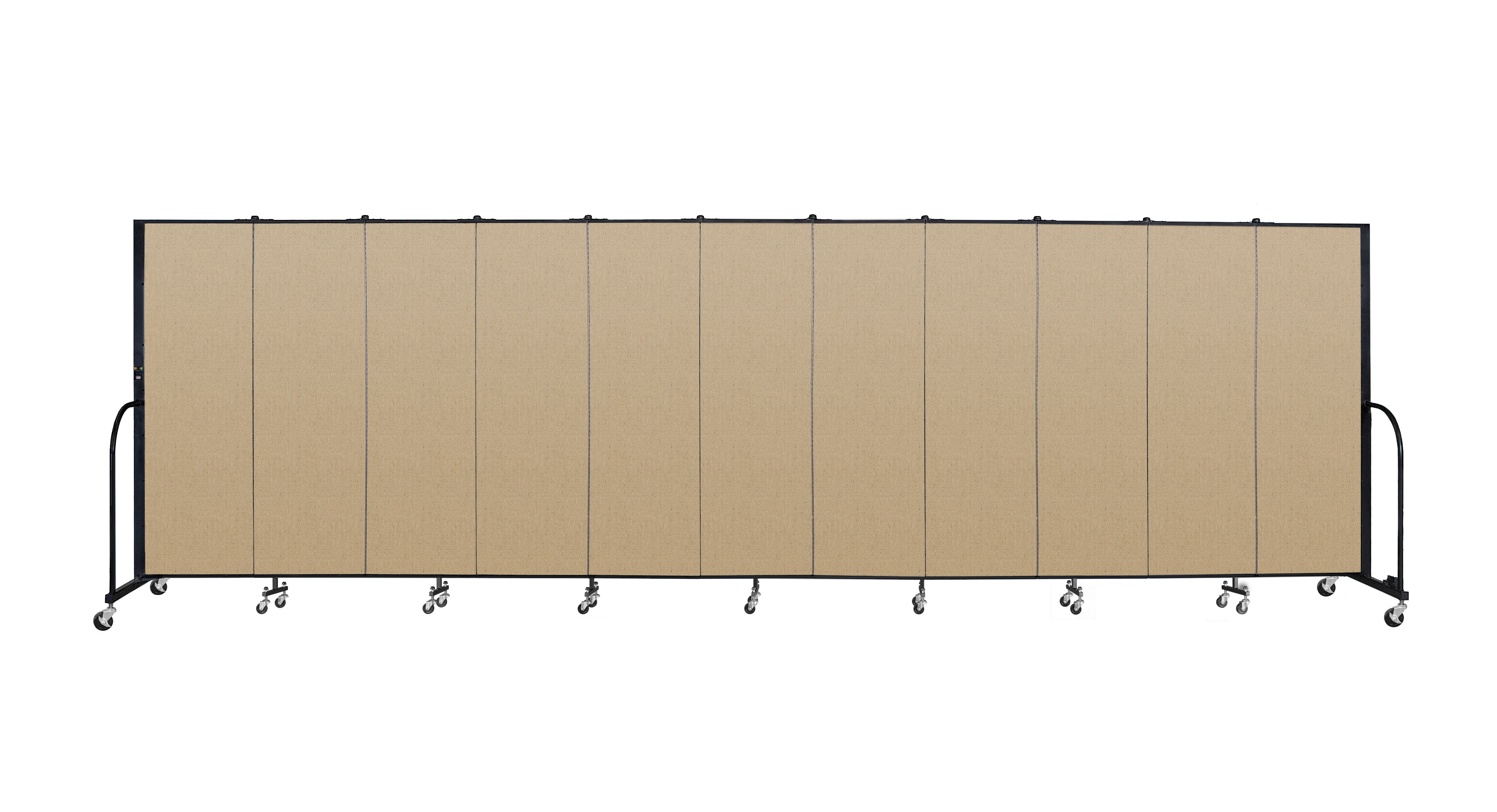 Signature Room Divider - 6'H x 20' 5"L - 11 Panel, Sandalwood, Vinyl