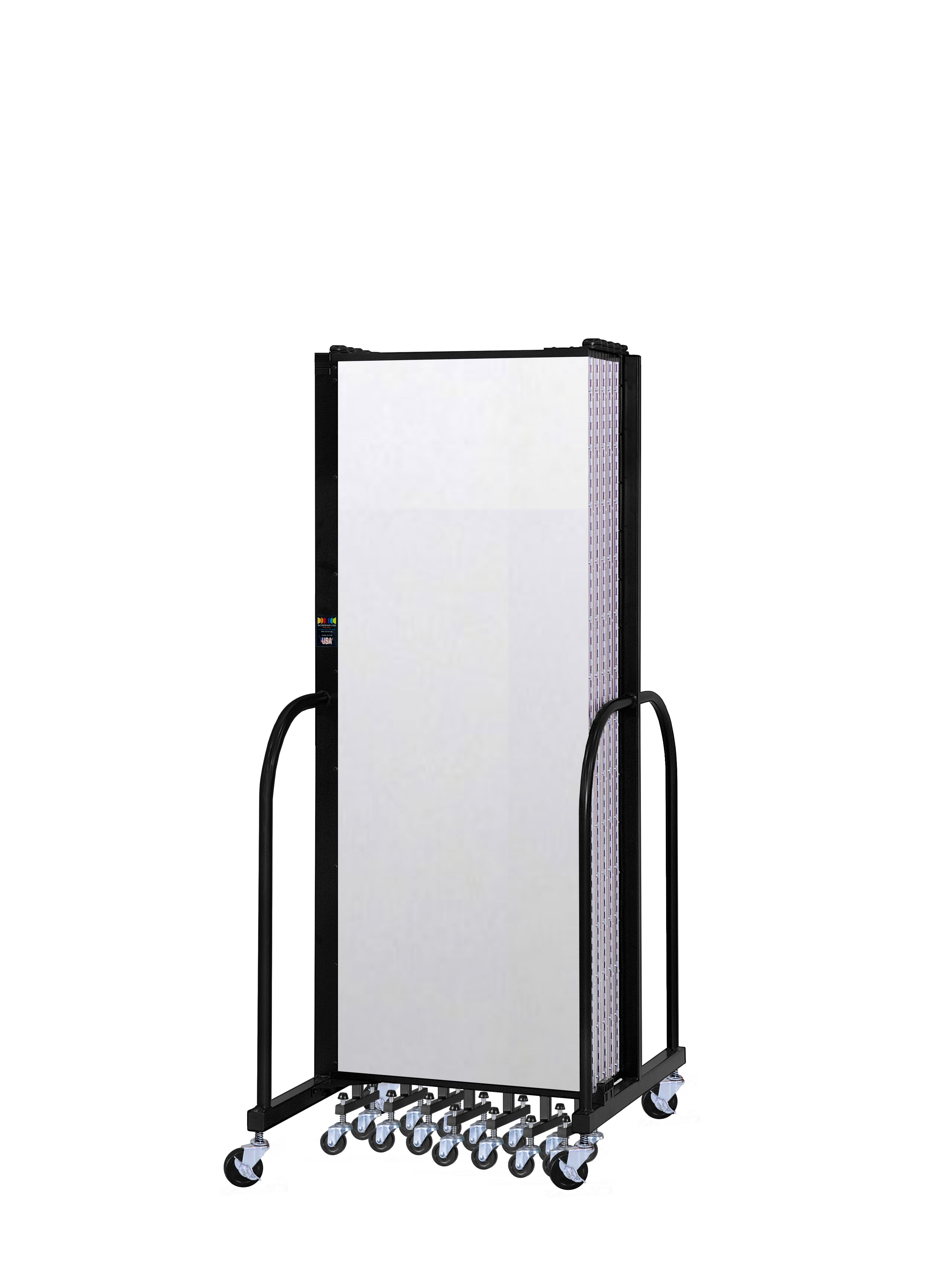 Signature Room Divider - 6'H x 20' 5"L - 11 Panel, Ice, Vinyl