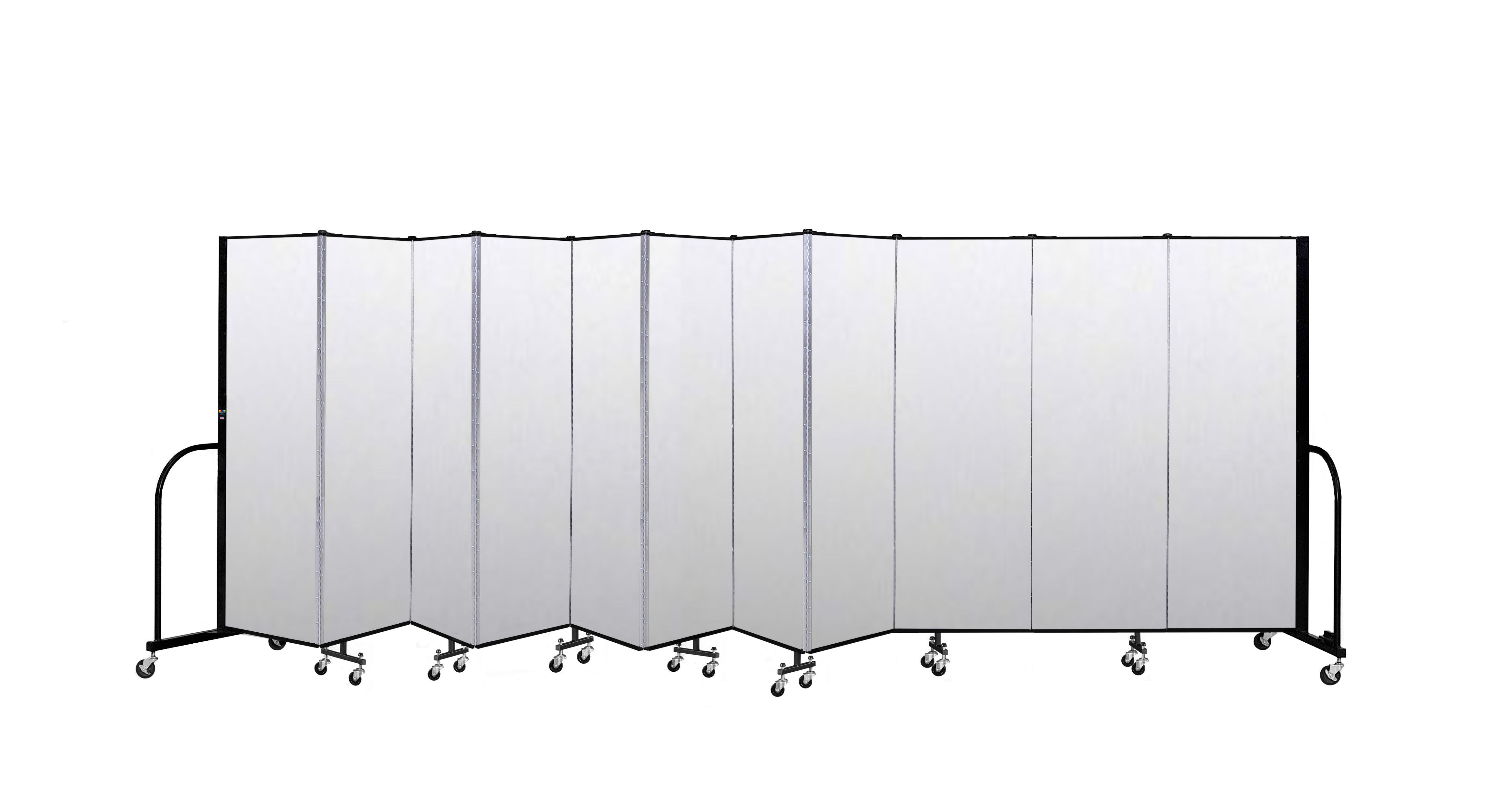 Signature Room Divider - 6'H x 20' 5"L - 11 Panel, Ice, Vinyl