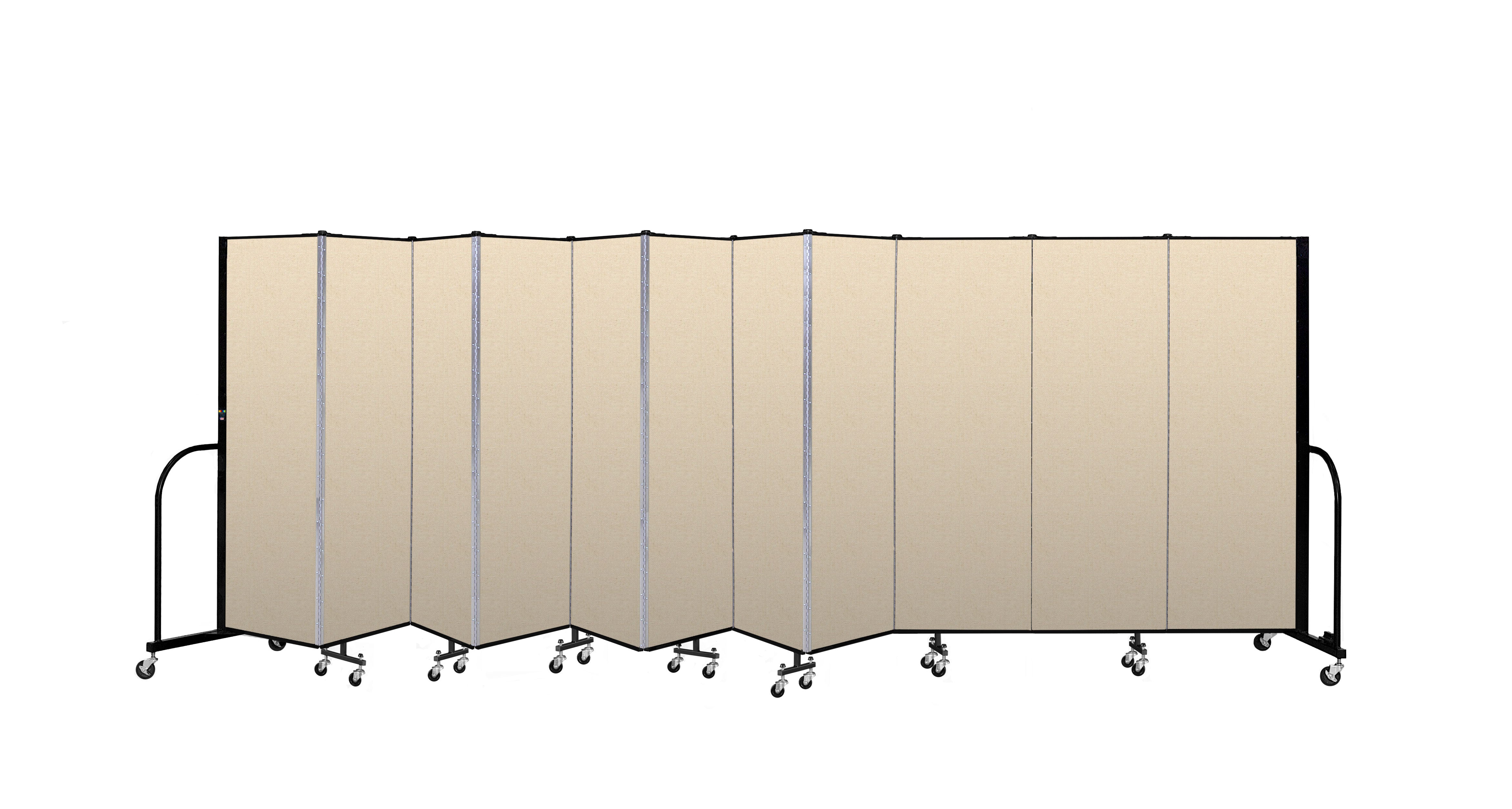 Signature Room Divider - 6'H x 20' 5"L - 11 Panel, Hazelnut, Vinyl