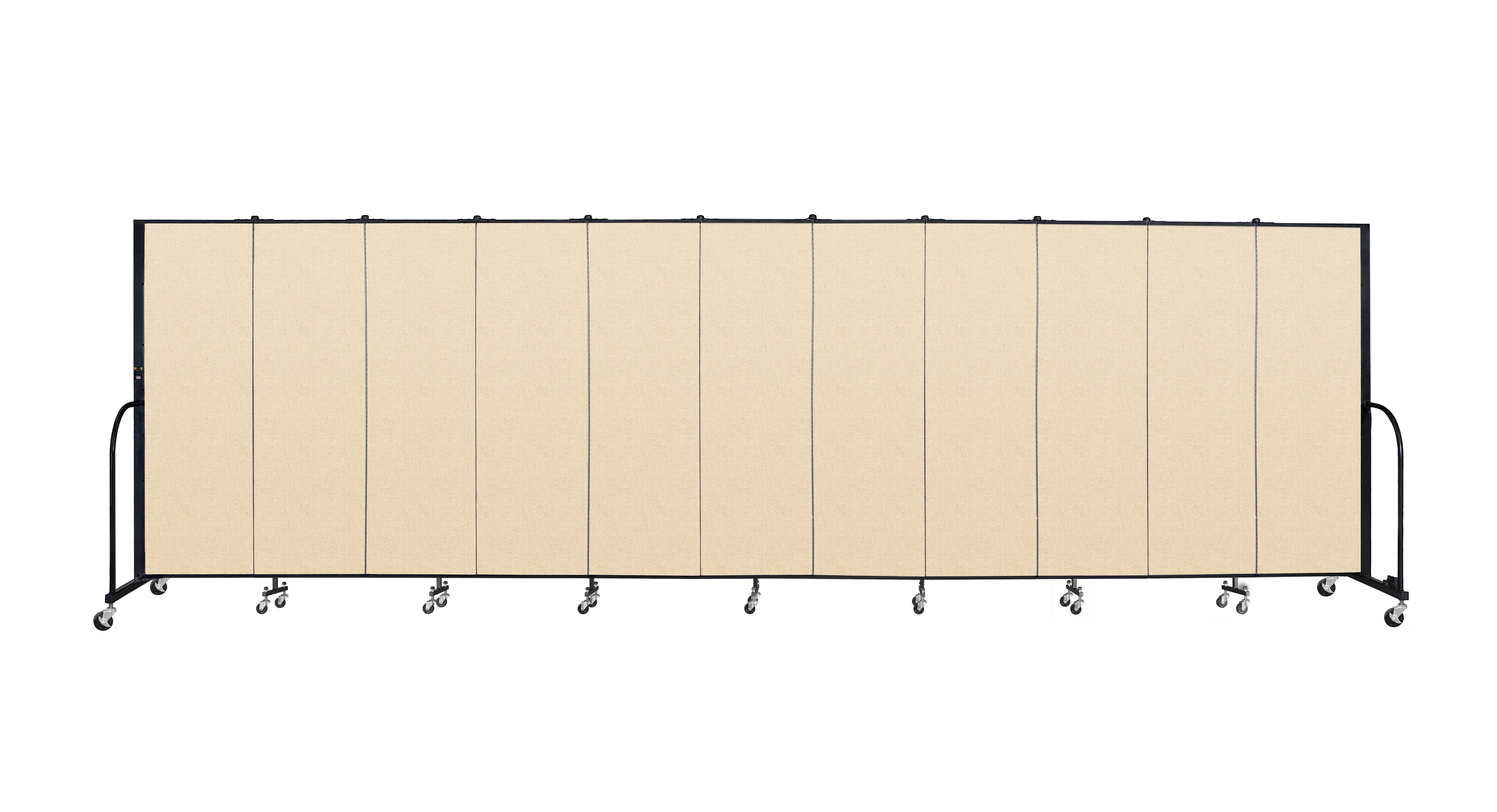 Signature Room Divider - 6'H x 20' 5"L - 11 Panel, Hazelnut, Vinyl