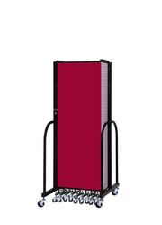 Signature Room Divider - 6'H x 24' 1"L - 13 Panel, Primary Red, Fabric