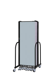 Signature Room Divider - 6'H x 24' 1"L - 13 Panel, Blue Tide, Vinyl