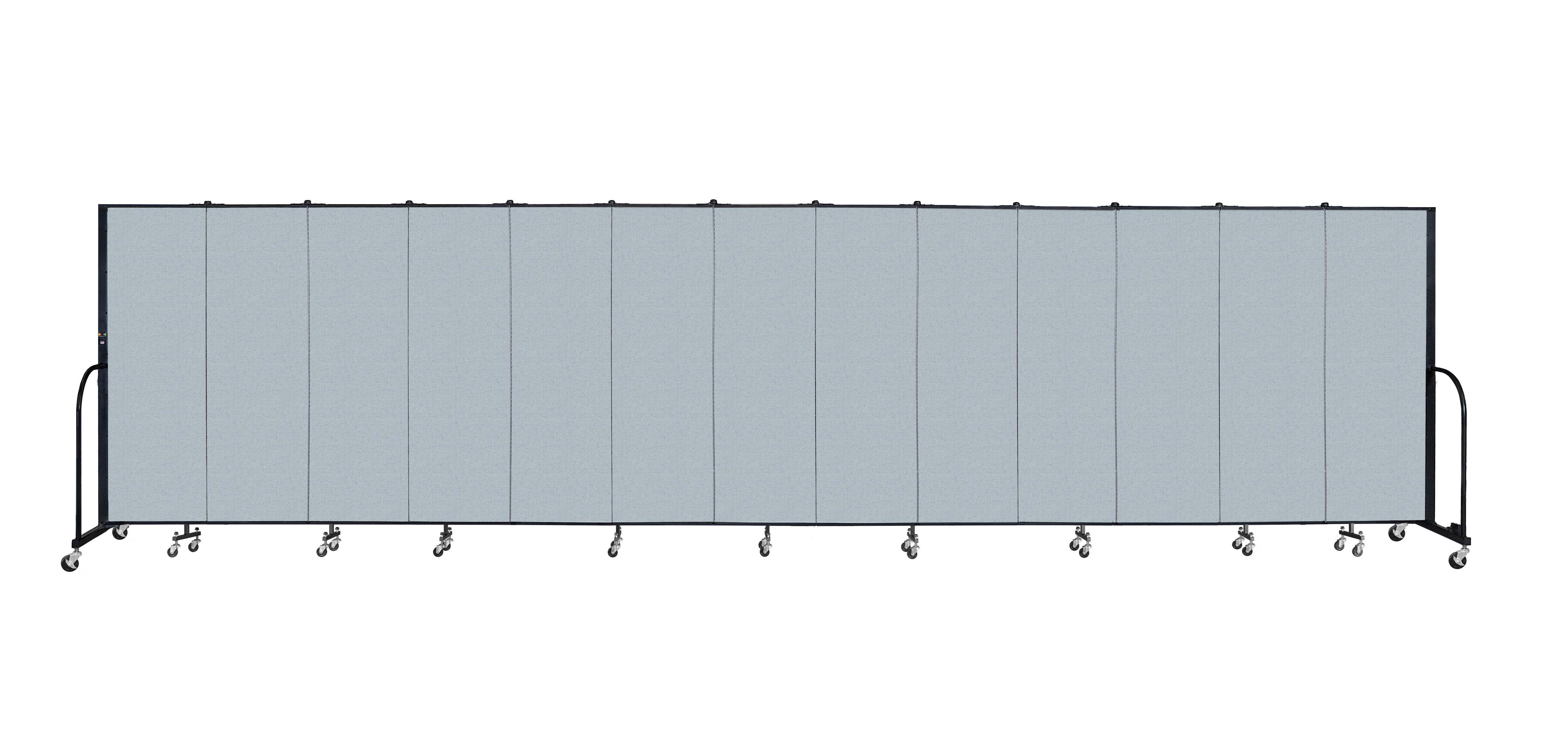 Signature Room Divider - 6'H x 24' 1"L - 13 Panel, Blue Tide, Vinyl