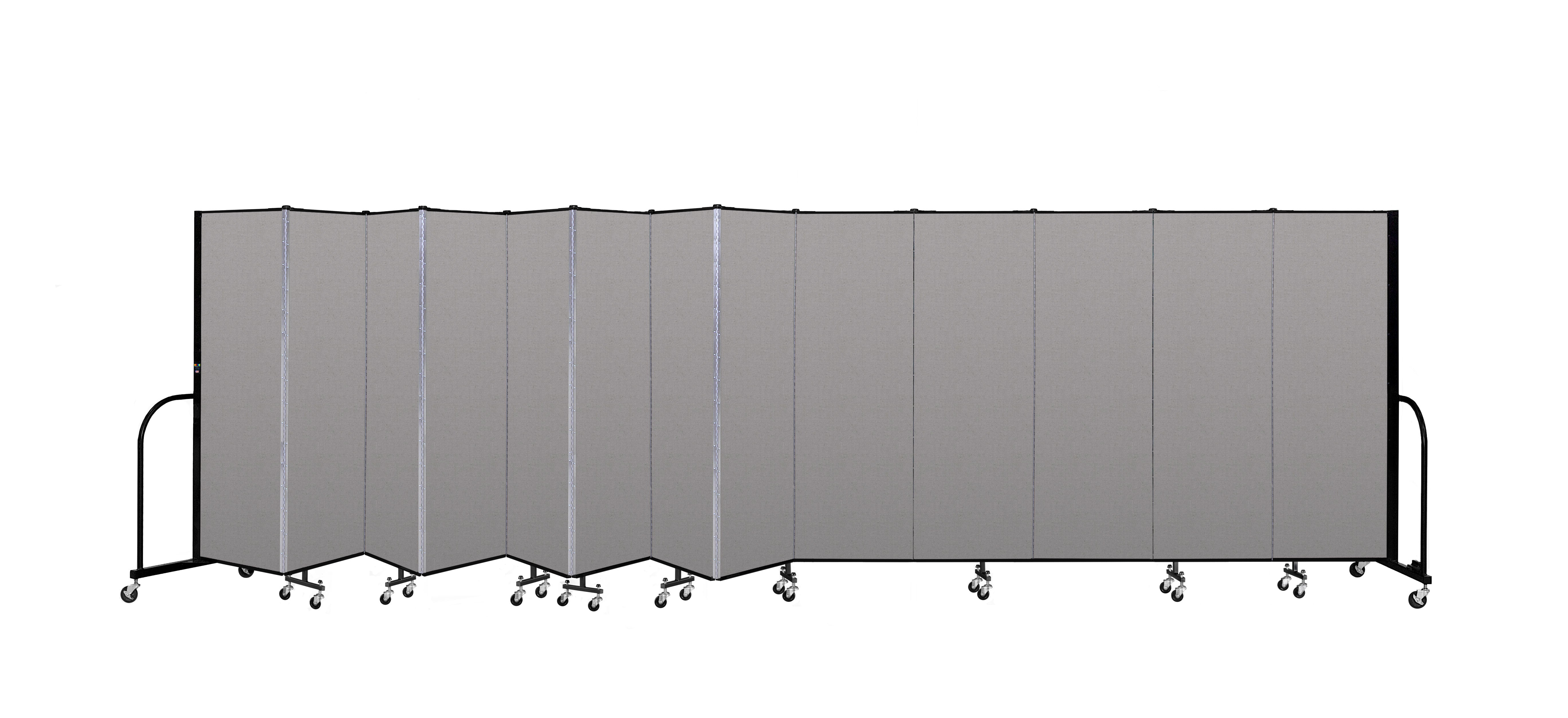Signature Room Divider - 6'H x 24' 1"L - 13 Panel, Granite, Vinyl