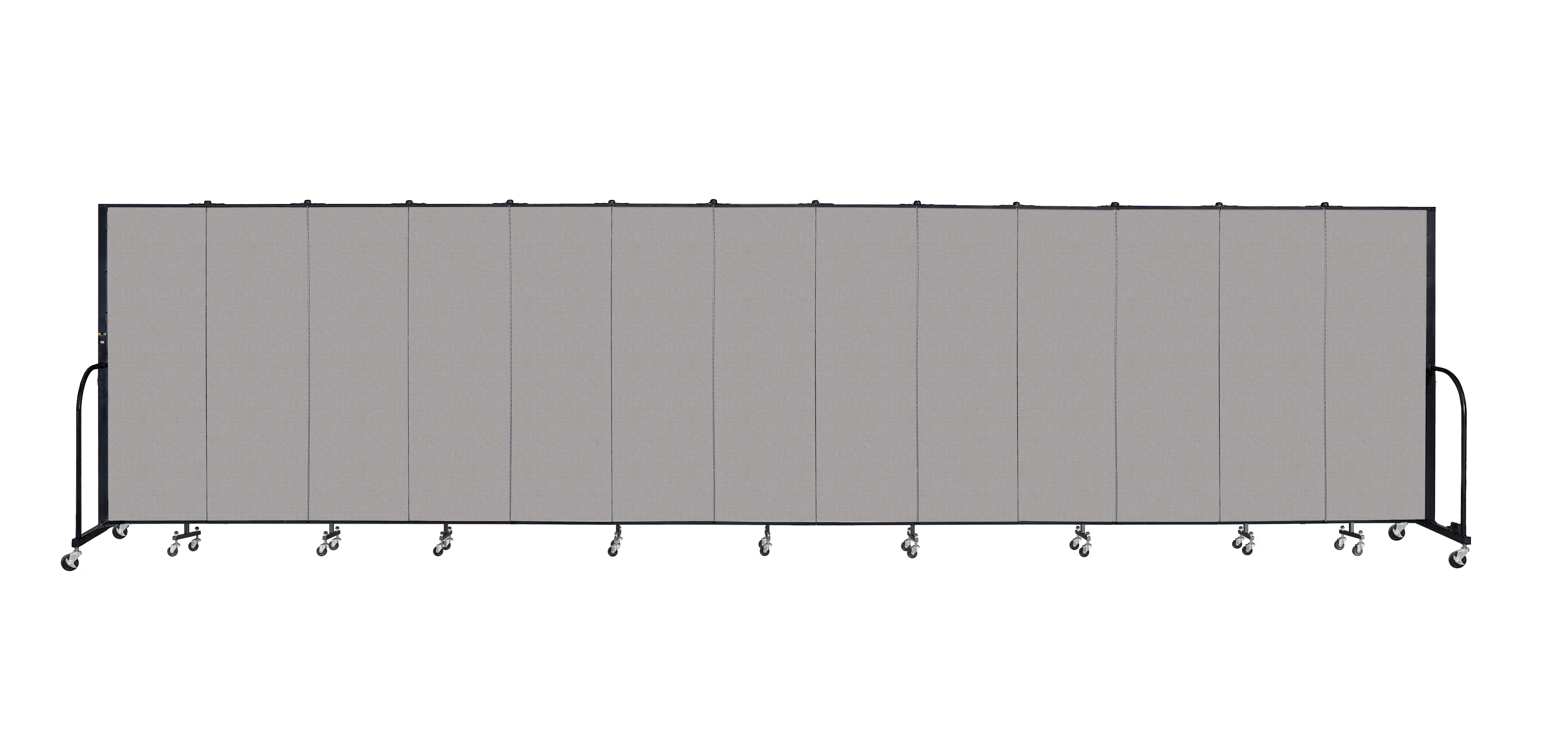 Signature Room Divider - 6'H x 24' 1"L - 13 Panel, Granite, Vinyl