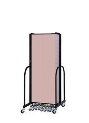 Signature Room Divider - 6'H x 24' 1"L - 13 Panel, Rasberry, Vinyl