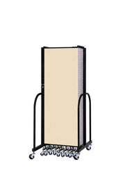 Signature Room Divider - 6'H x 24' 1"L - 13 Panel, Hazelnut, Vinyl
