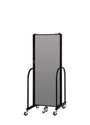 Signature Room Divider - 6'H x 5' 9"L - 3 Panel, Granite, Vinyl