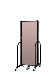 Signature Room Divider - 6'H x 5' 9"L - 3 Panel, Rasberry, Vinyl