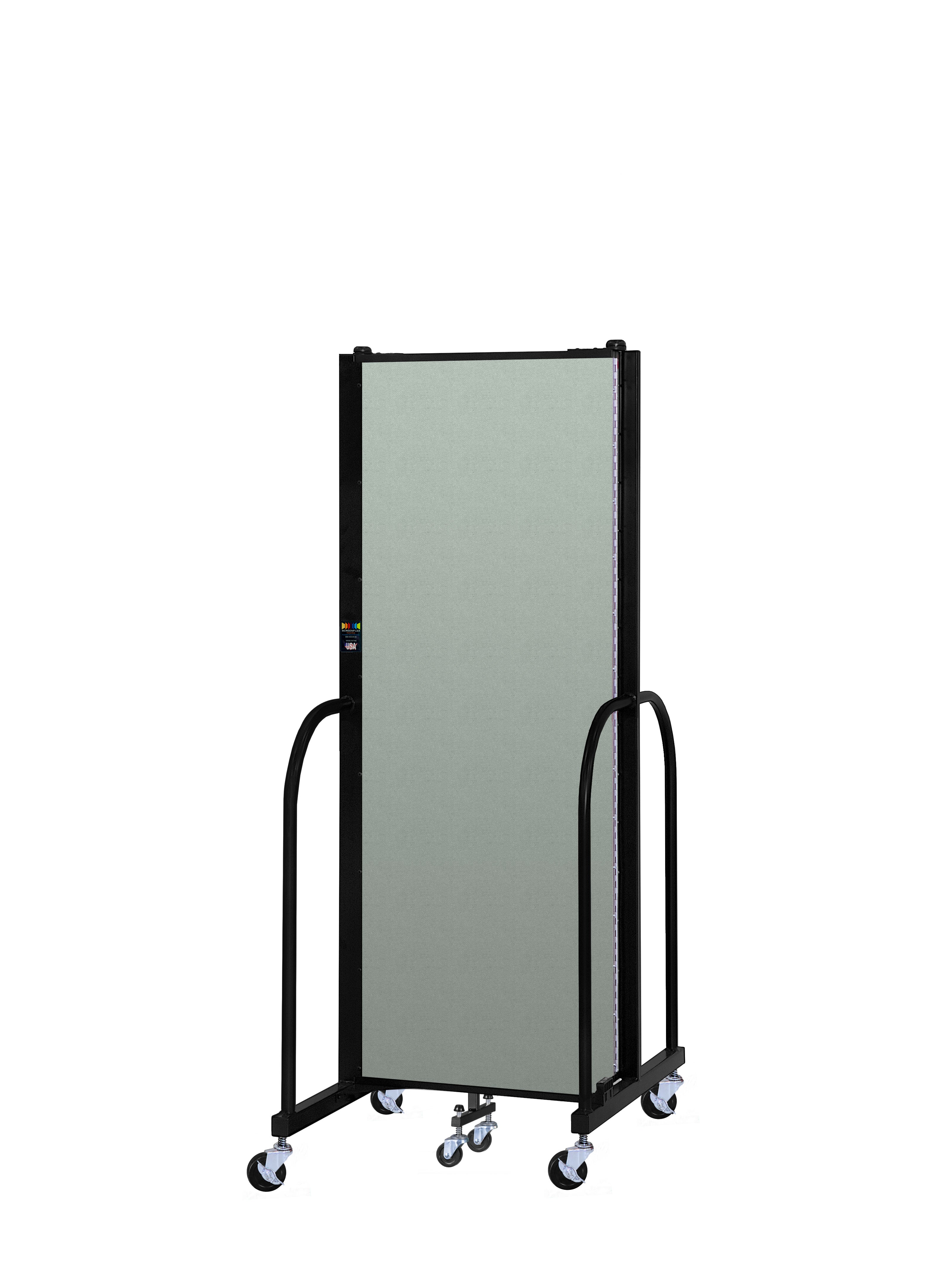 Signature Room Divider - 6'H x 5' 9"L - 3 Panel, Mint, Vinyl