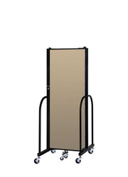 Signature Room Divider - 6'H x 5' 9"L - 3 Panel, Sandalwood, Vinyl