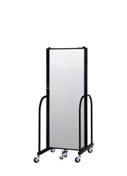 Signature Room Divider - 6'H x 5' 9"L - 3 Panel, Ice, Vinyl