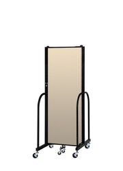 Signature Room Divider - 6'H x 5' 9"L - 3 Panel, Hazelnut, Vinyl