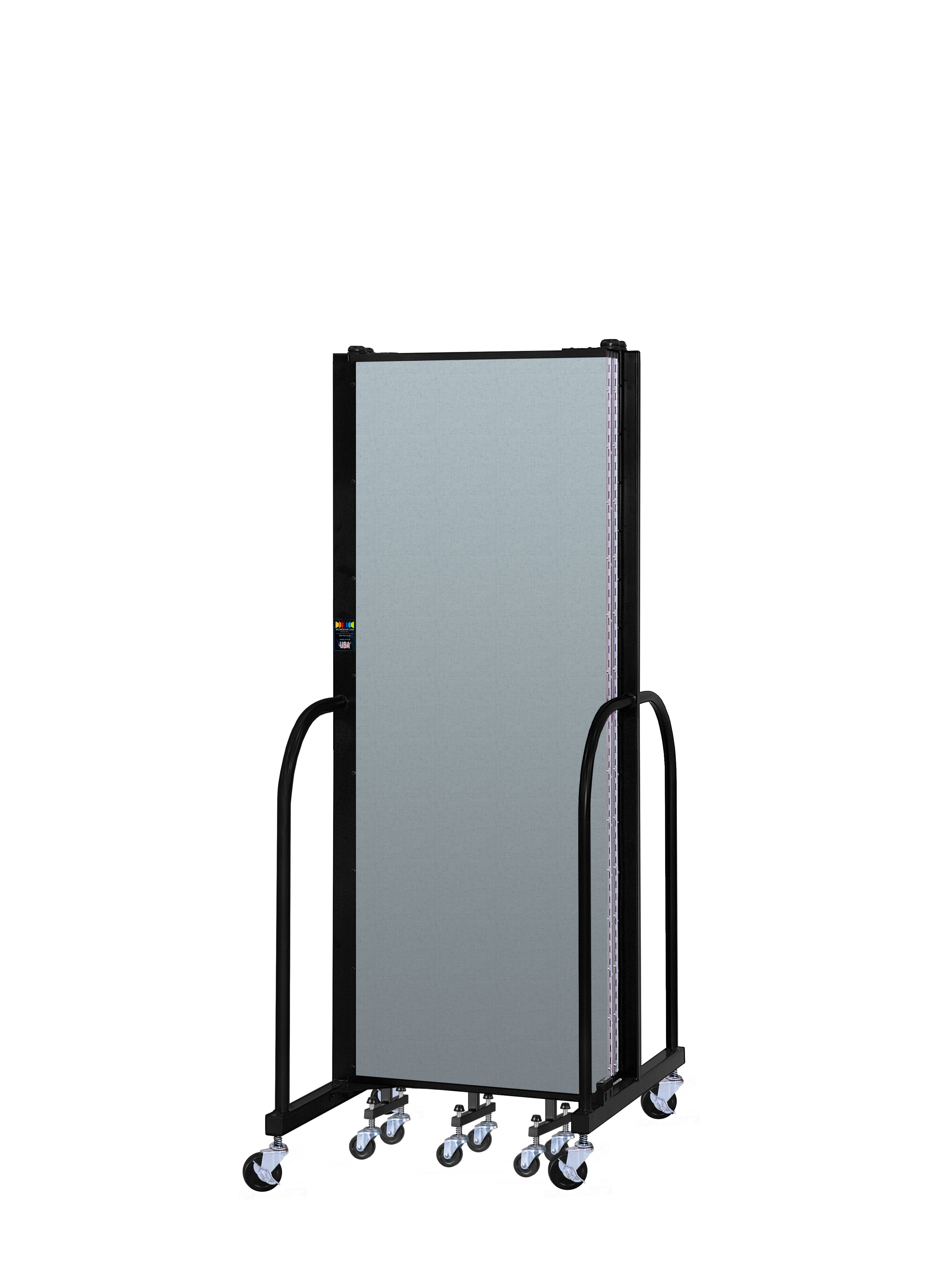 Signature Room Divider - 6'H x 9' 5"L - 5 Panel, Blue Tide, Vinyl
