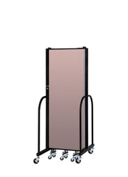 Signature Room Divider - 6'H x 9' 5"L - 5 Panel, Rasberry, Vinyl