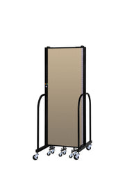 Signature Room Divider - 6'H x 9' 5"L - 5 Panel, Sandalwood, Vinyl