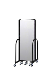 Signature Room Divider - 6'H x 9' 5"L - 5 Panel, Ice, Vinyl