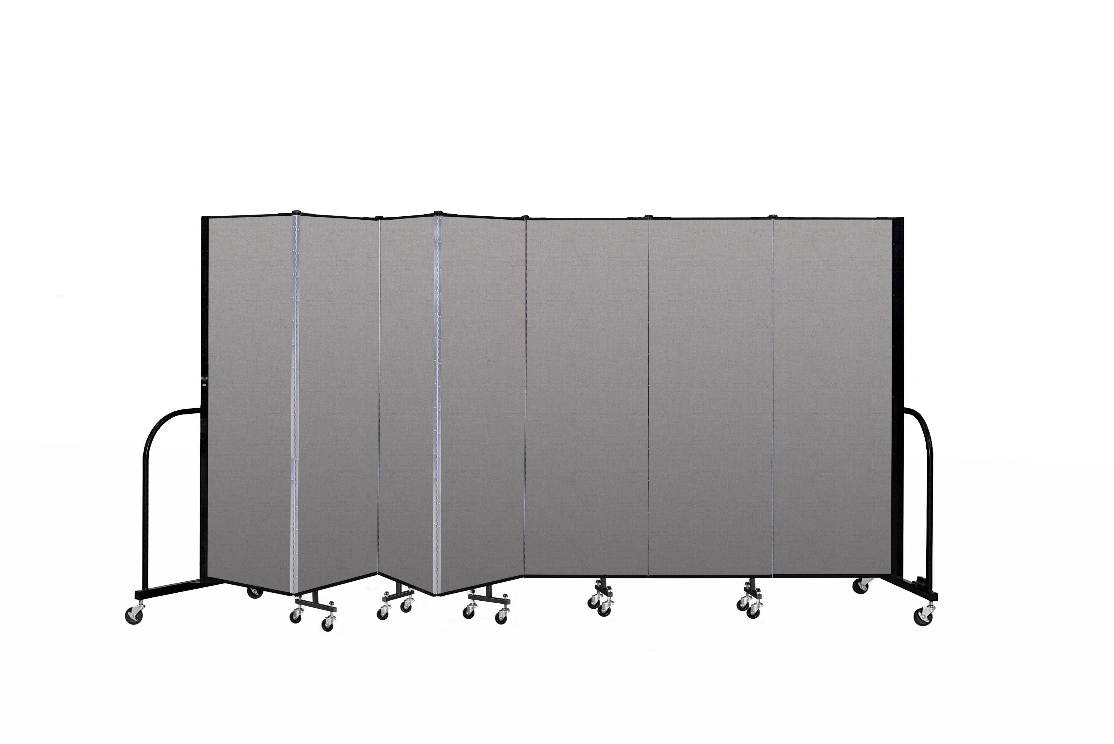 Signature Room Divider - 6'H x 13' 1"L - 7 Panel, Granite, Vinyl