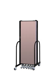 Signature Room Divider - 6'H x 13' 1"L - 7 Panel, Rasberry, Vinyl