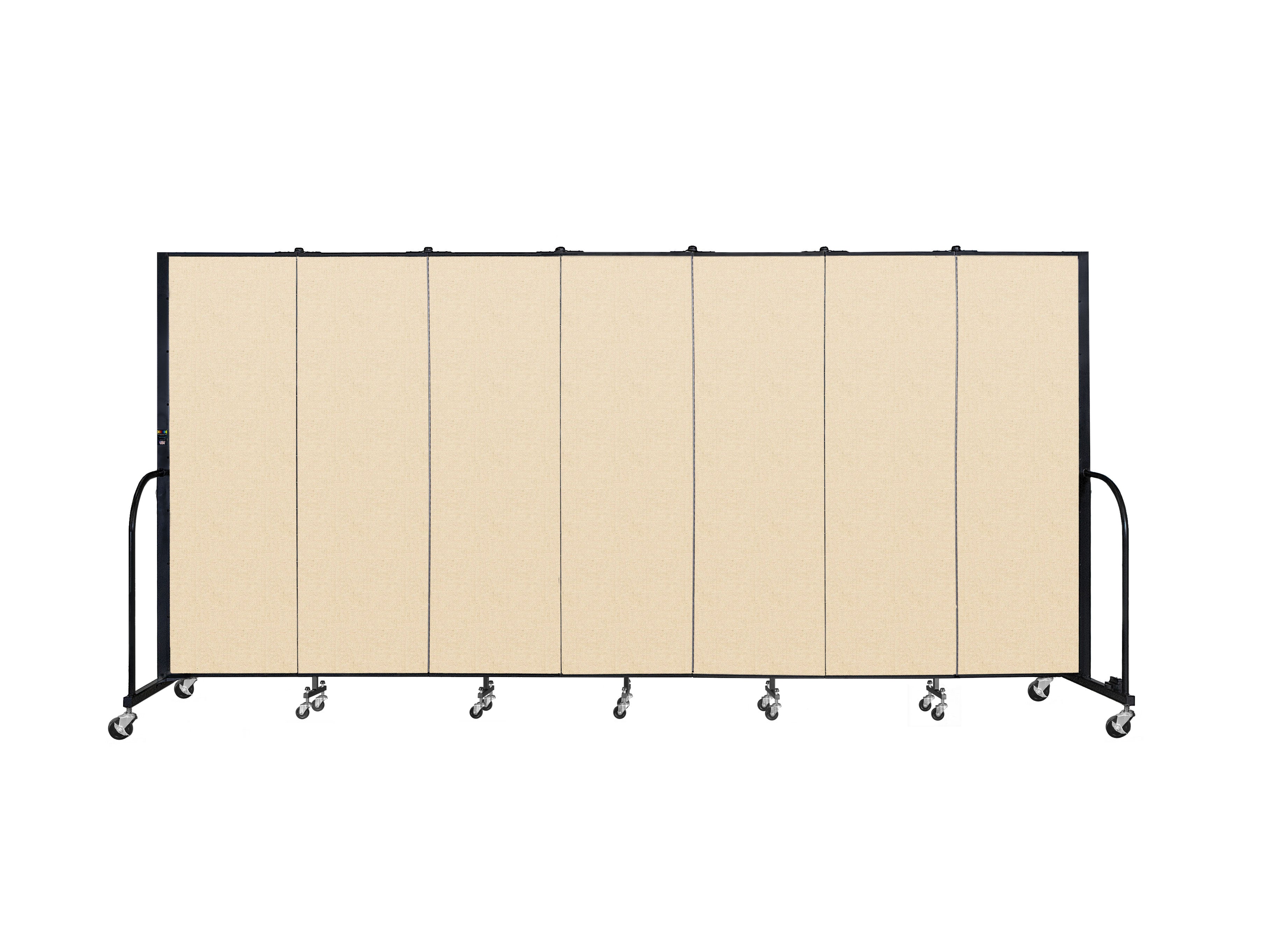 Signature Room Divider - 6'H x 13' 1"L - 7 Panel, Hazelnut, Vinyl