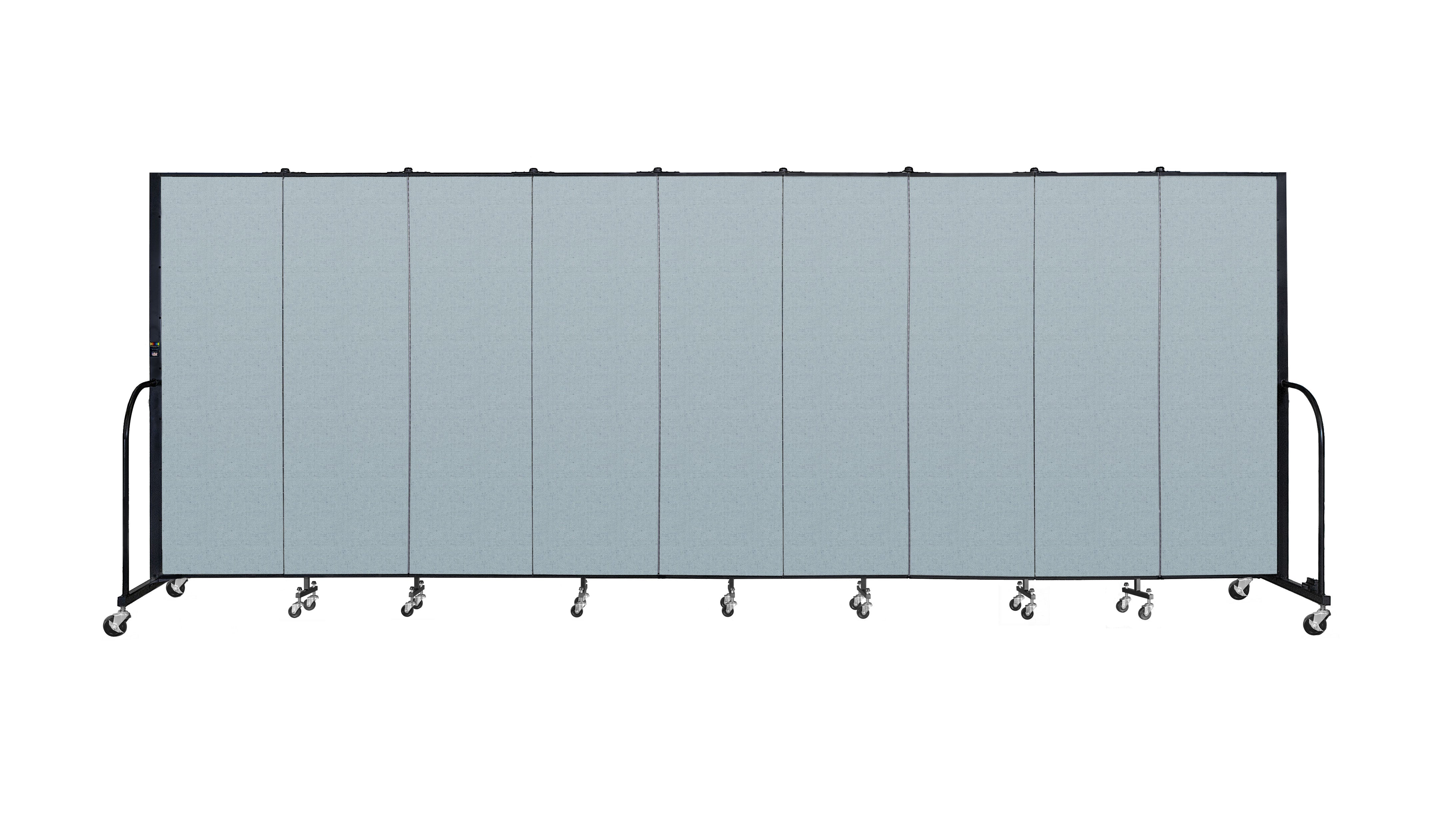 Signature Room Divider - 6'H x 16' 9"L - 9 Panel, Blue Tide, Vinyl