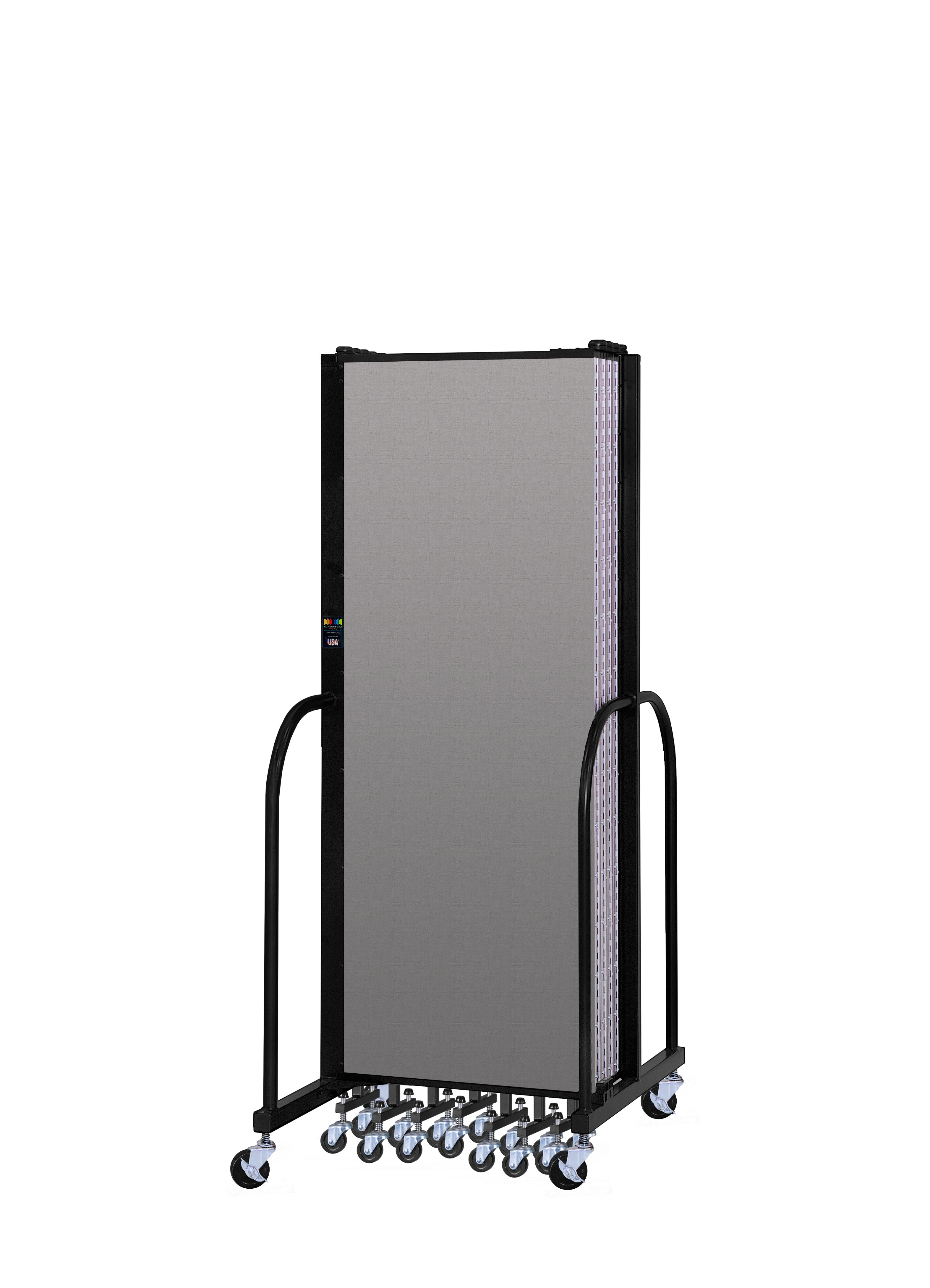 Signature Room Divider - 6'H x 16' 9"L - 9 Panel, Granite, Vinyl