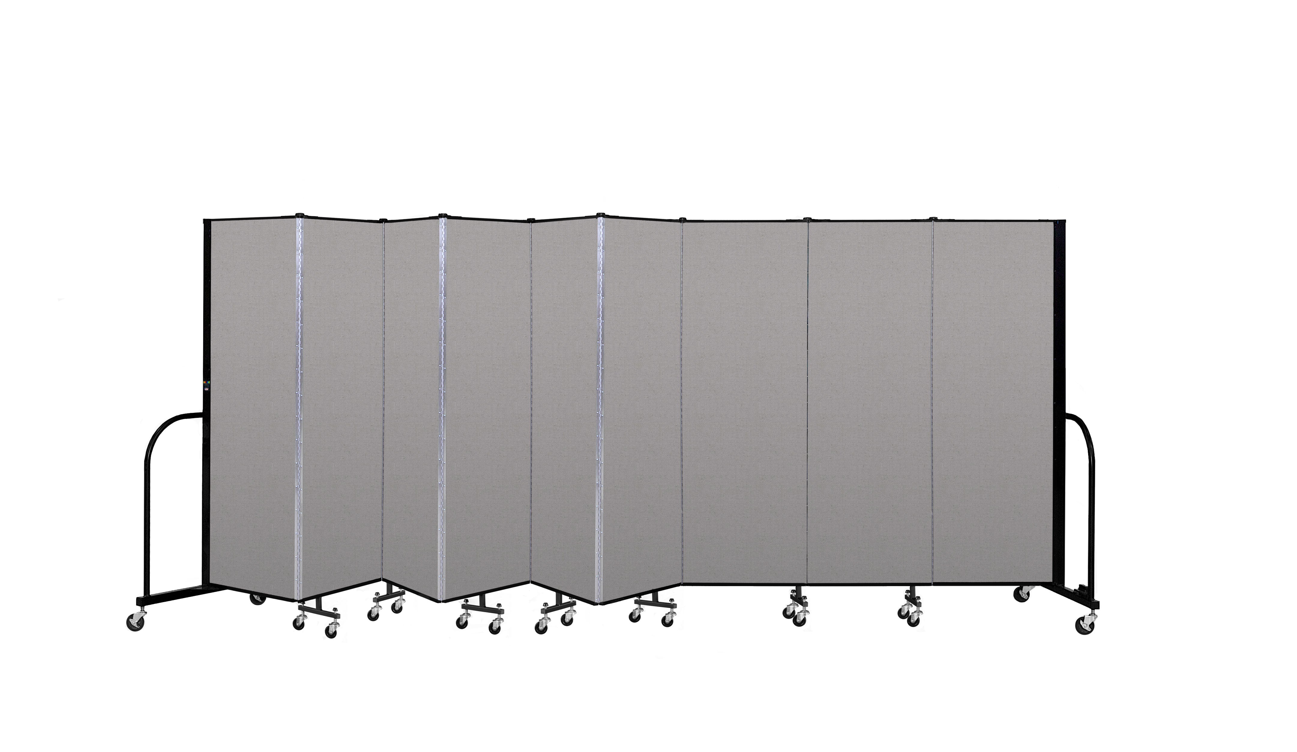 Signature Room Divider - 6'H x 16' 9"L - 9 Panel, Granite, Vinyl