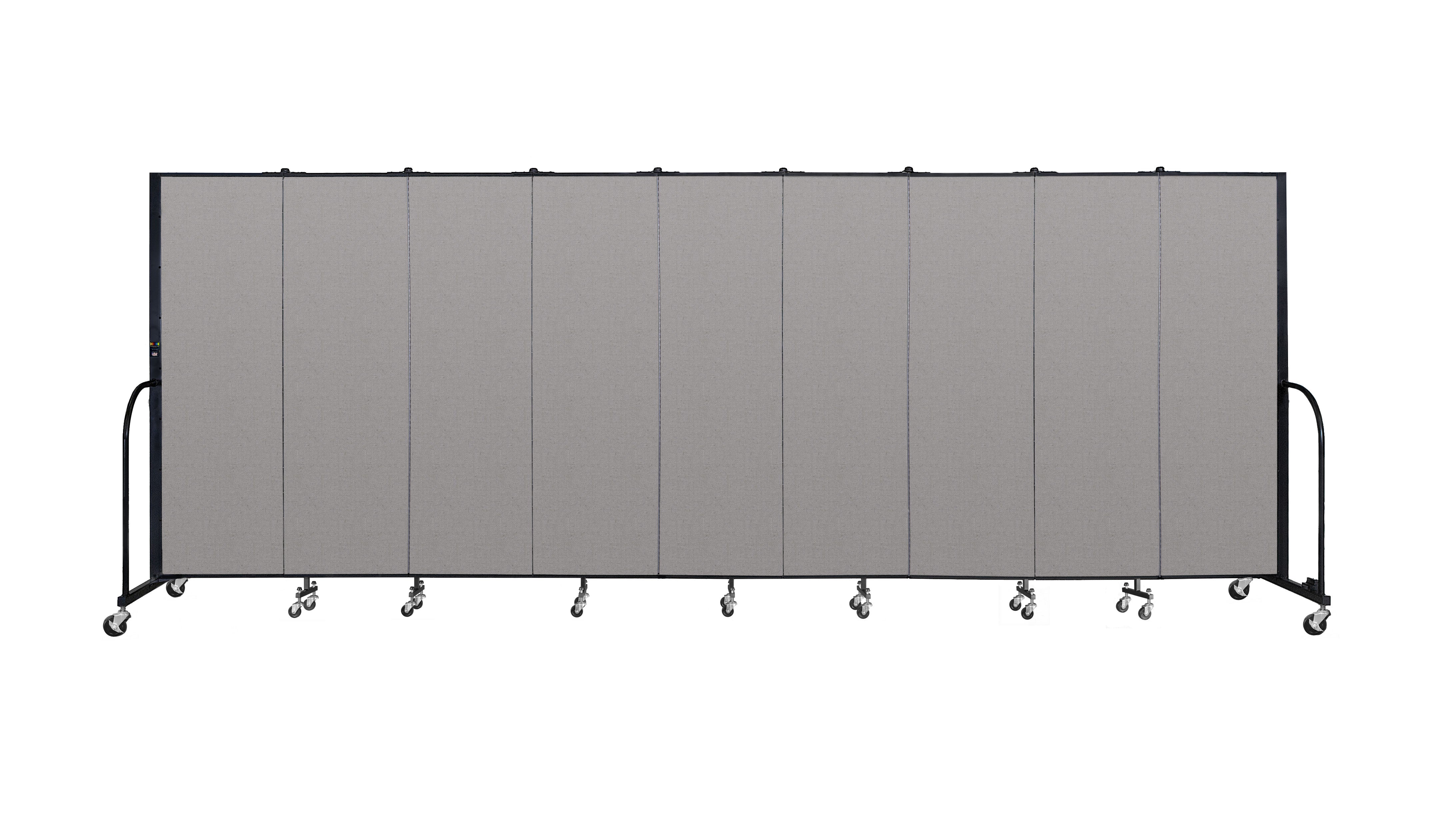 Signature Room Divider - 6'H x 16' 9"L - 9 Panel, Granite, Vinyl