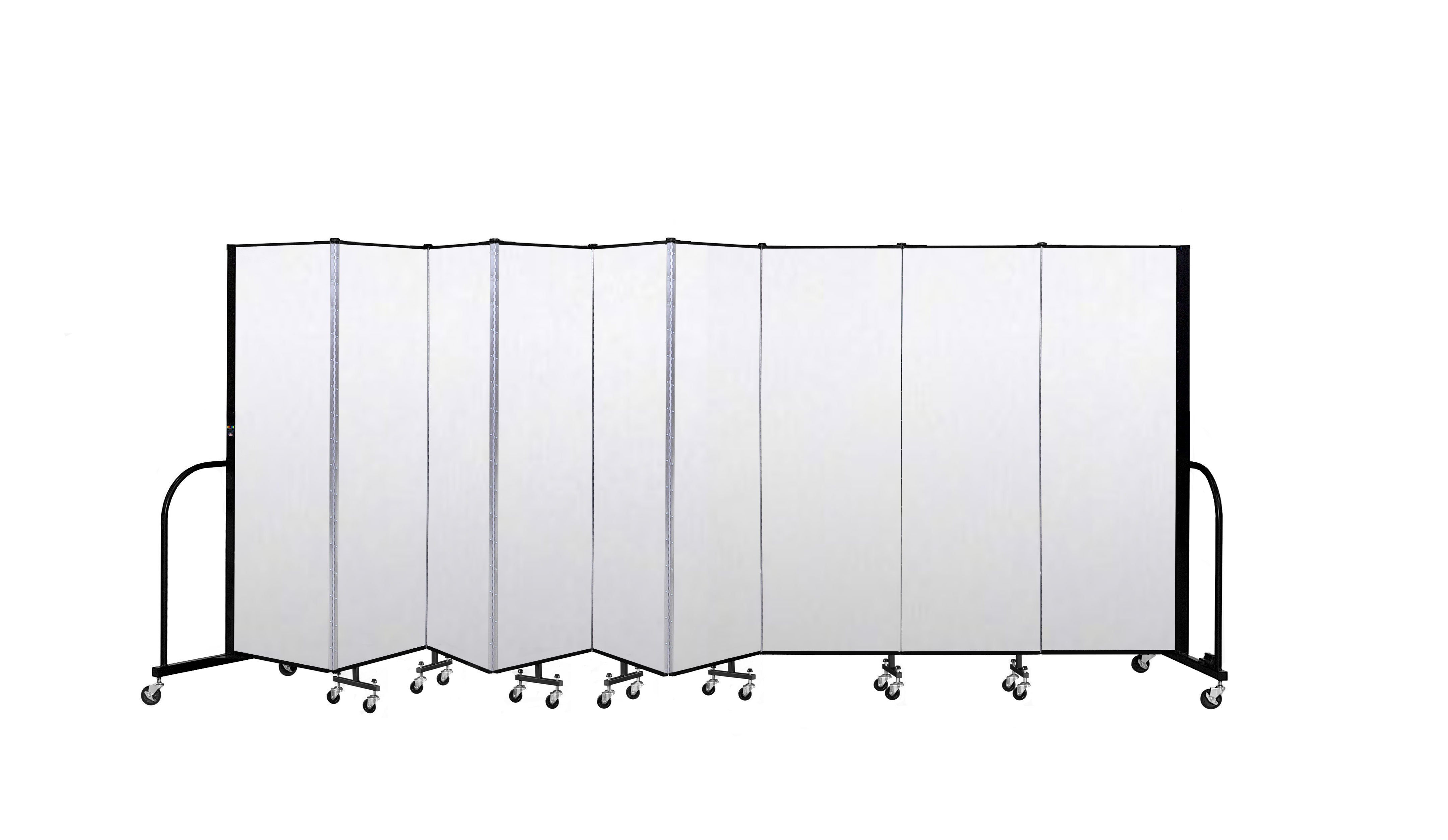Signature Room Divider - 6'H x 16' 9"L - 9 Panel, Ice, Vinyl
