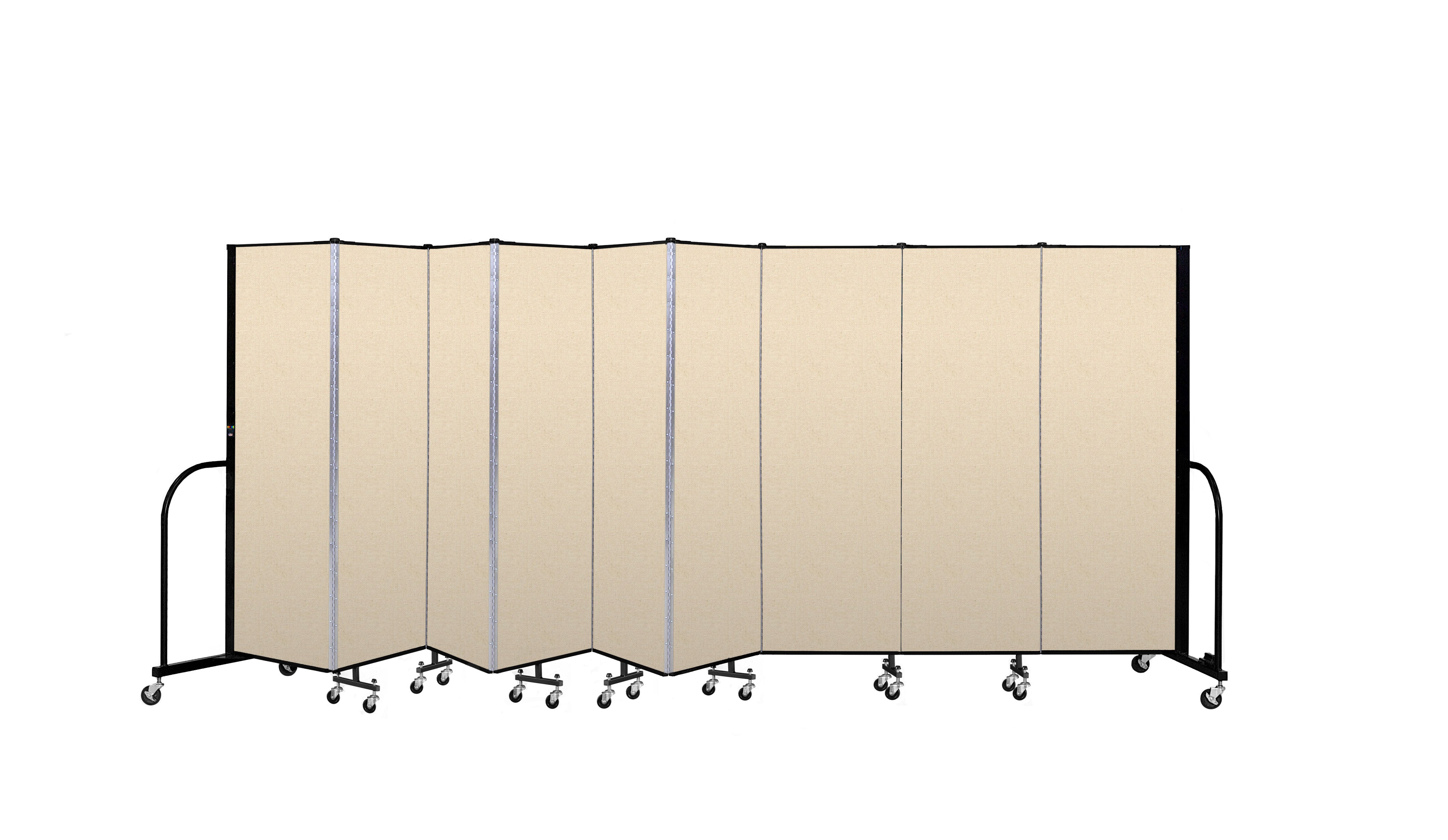 Signature Room Divider - 6'H x 16' 9"L - 9 Panel, Hazelnut, Vinyl