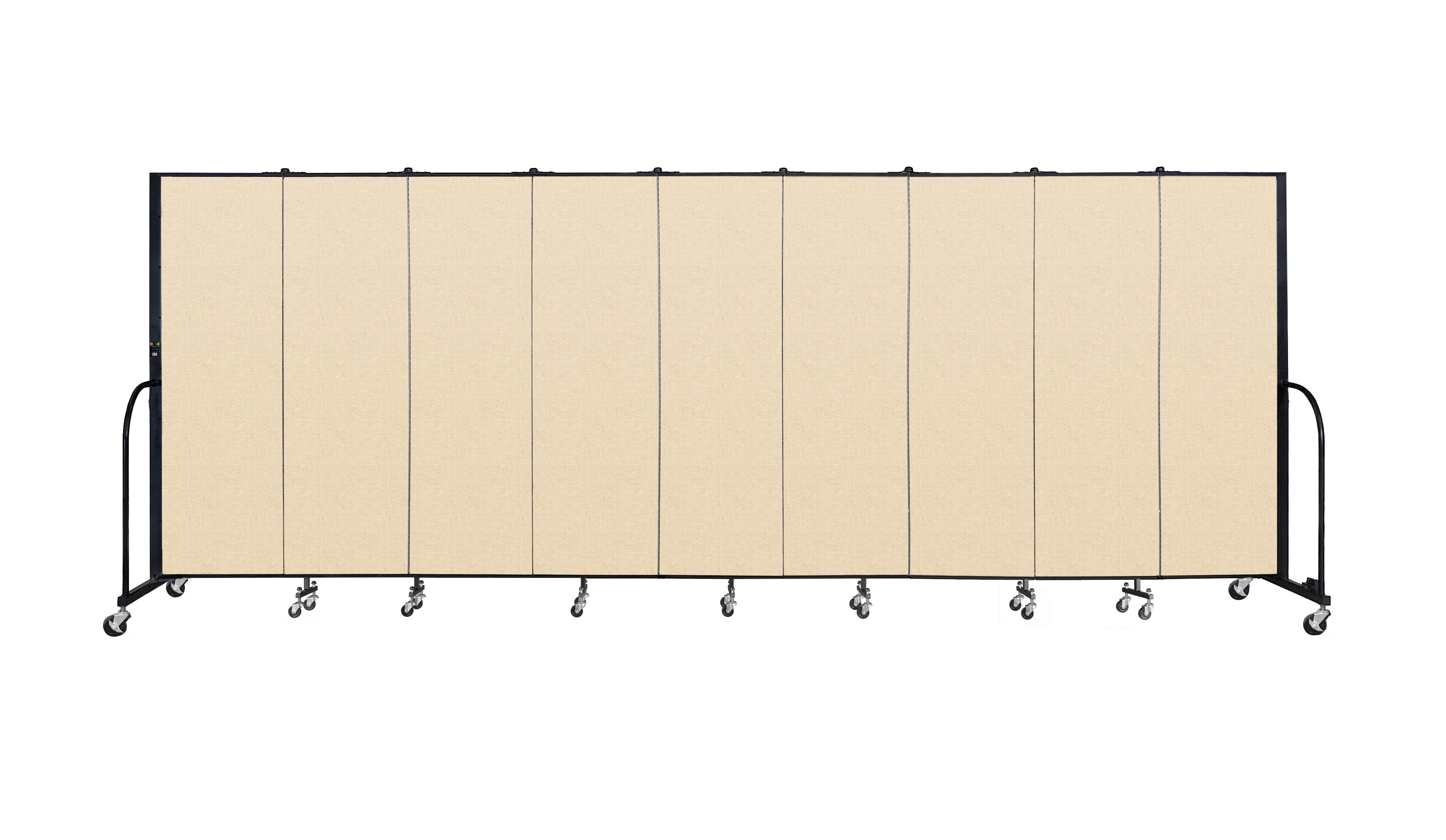 Signature Room Divider - 6'H x 16' 9"L - 9 Panel, Hazelnut, Vinyl