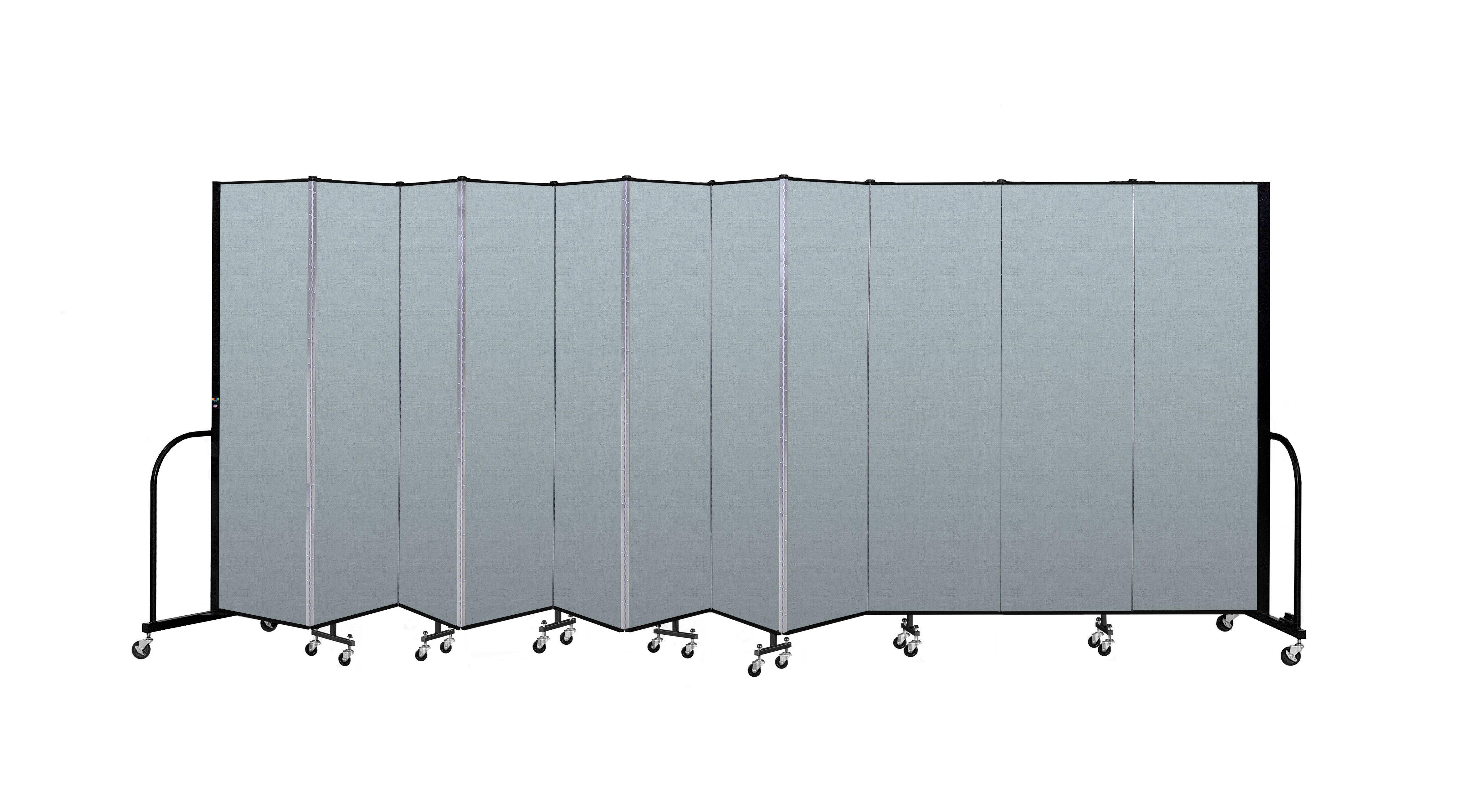 Signature Room Divider - 6' 8"H x 20' 5"L - 11 Panel, Blue Tide, Vinyl