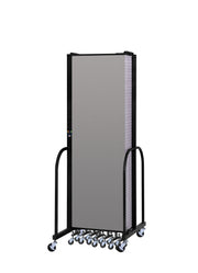 Signature Room Divider - 6' 8"H x 20' 5"L - 11 Panel, Granite, Vinyl